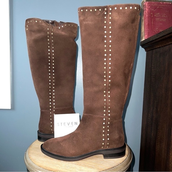 Steven By Steve Madden Shoes - Steven Zoe Natural Comfort Riding Boots